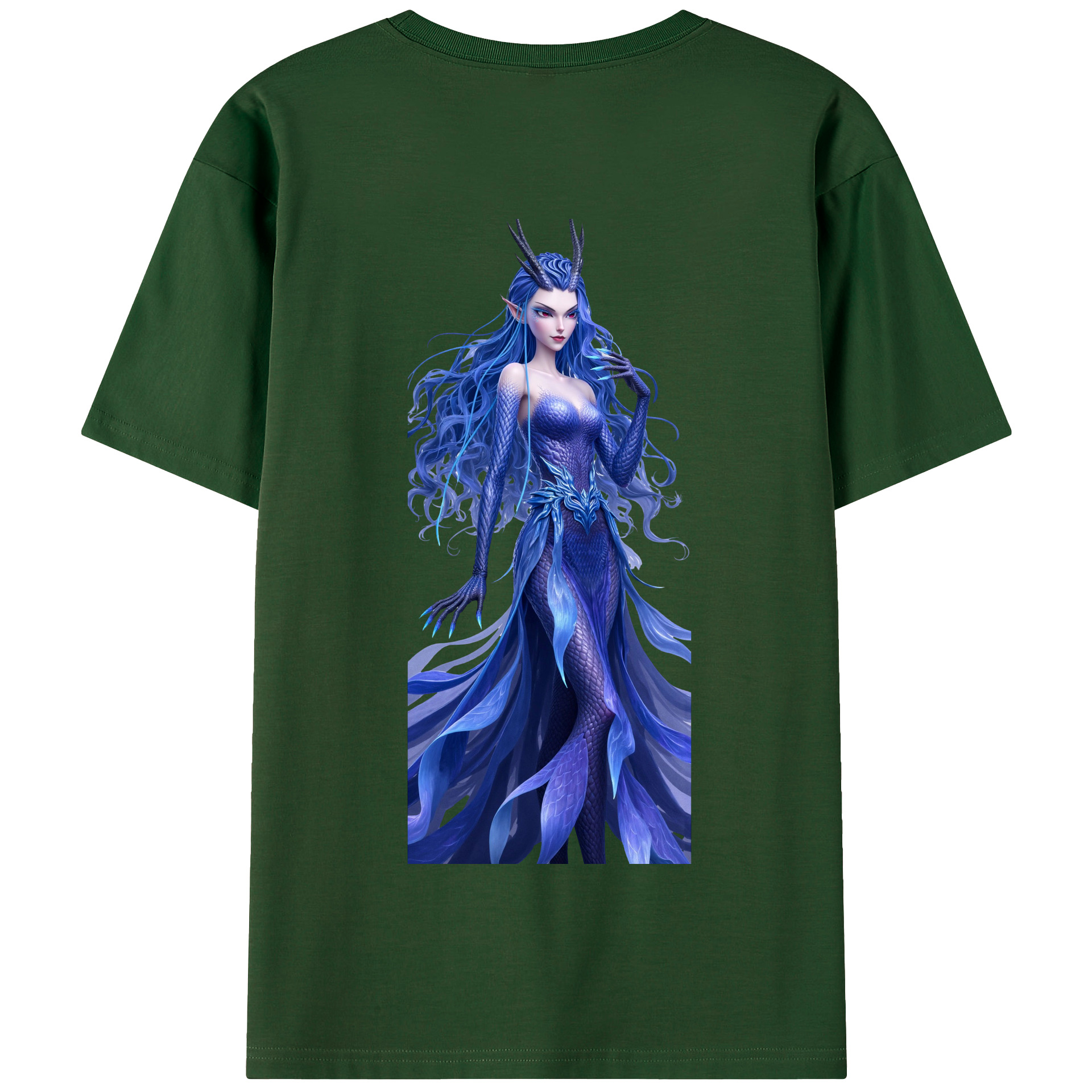 （画像用） Ne Zha 2 ナタ 魔童の大暴れ 綿100％半袖Tシャツ（背面プリント）